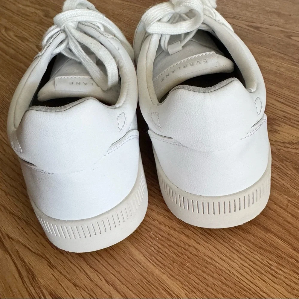 EVERLANE The ReLeather Court Sneaker White Size 9